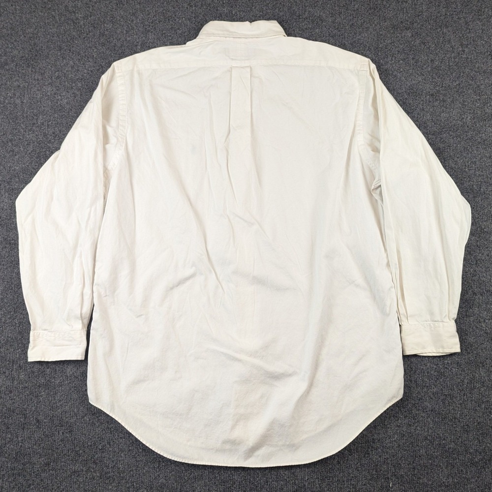 Ralph Lauren Mens Classic Fit White Cotton Button Down Shirt 16.5 34/35 Logo - Picture 4 of 14